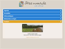 Tablet Screenshot of mairie-steenvoorde.fr